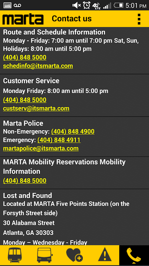 Find Your Bus Schedule - MARTA