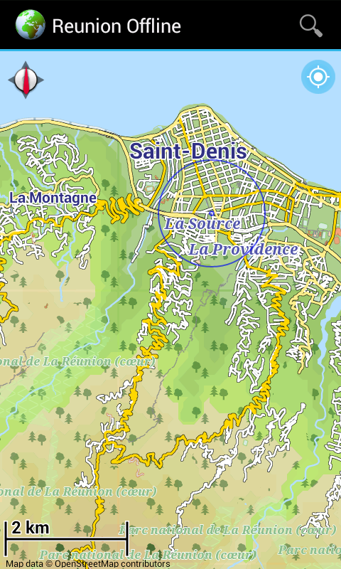 Offline Map Reunion (France) Screen 2