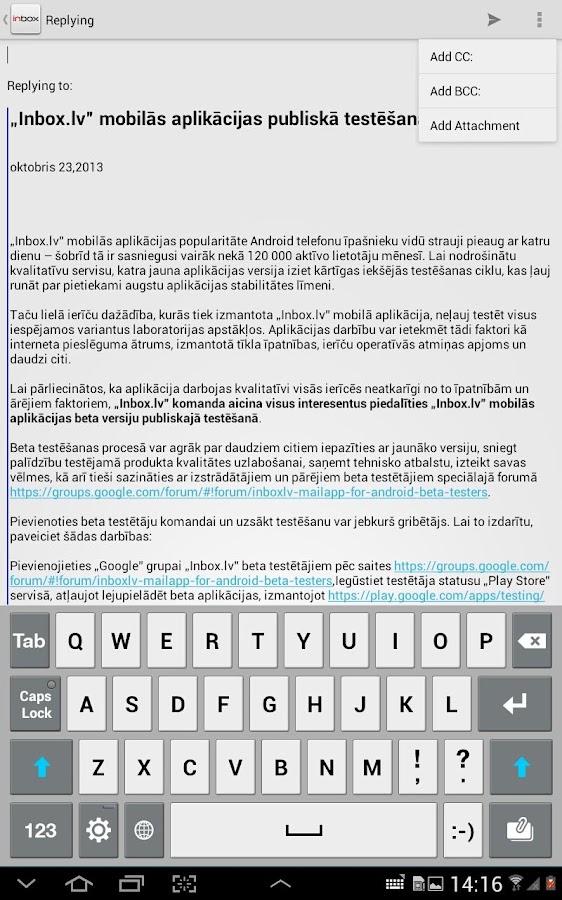 Inbox.lv Android Apps on Google Play