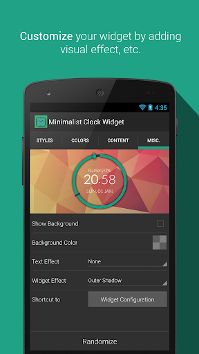 Minimalist Clock Widget