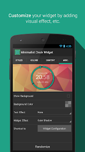 Minimalist Clock Widget Screenshot