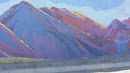 Mountain Wall Painted Mural