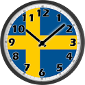Sweden Flag Analog Clock logo
