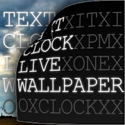 Text Clock Live Wallpaper  Icon