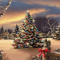 Christmas Tree Land Live Wallp