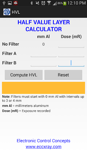 HVL Calculator