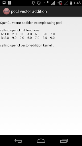 pocl vector addition