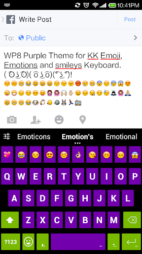 Purple Emoji Keyboard