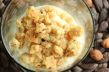 Salty Hazelnut and Brown Sugar Crumble