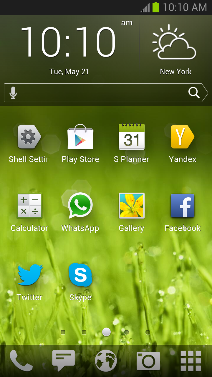 Yandex.Shell (Launcher+Dialer) Screen 2