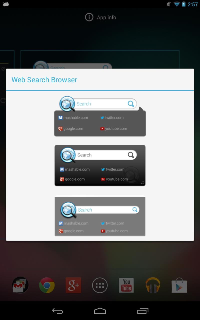 Web Search Browser Screen 3