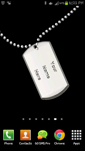 FREE Dog tags LIVE WALLPAPER