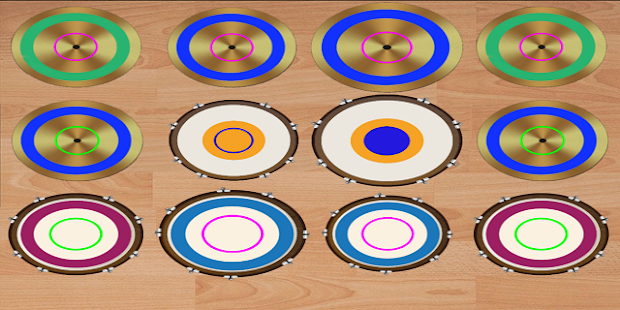 skutečné bicí soupravy - náhled