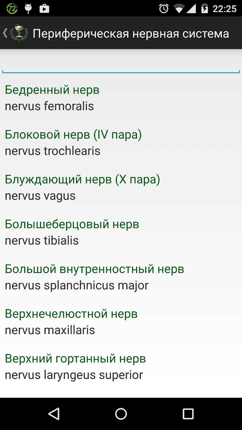 Анатомия (латынь) Screen 2