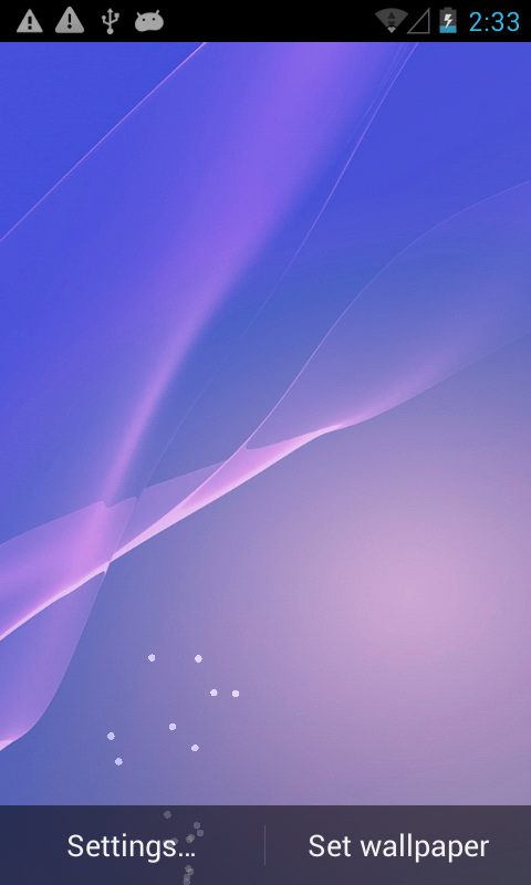 Smart Xperia Z1 Live Wallpaper Screen 2