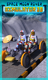 Space Moon Rover Simulator 3D poster 1