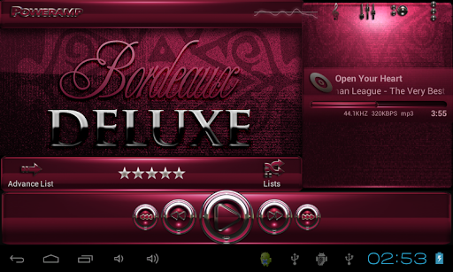 【免費個人化App】Poweramp skin Bordeaux-APP點子