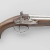 Flintlock pistol with five barrels for superimposed loads