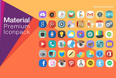 Material Atom Iconpack poster 2