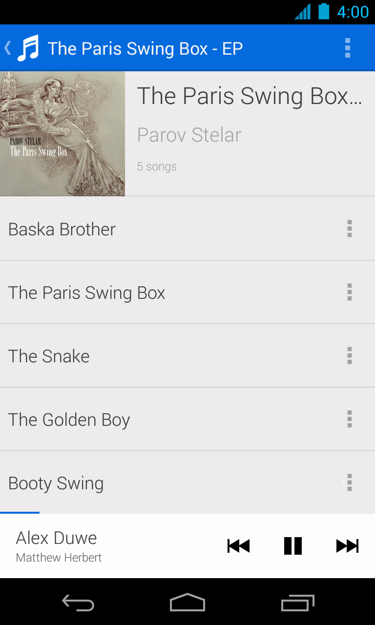 Runtastic Music Screen 2