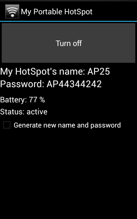 My Portable HotSpot Screen 2