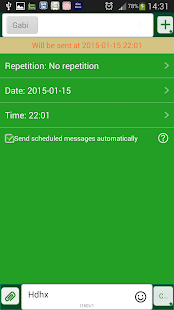 GO SMS Green Stars Screenshots 10
