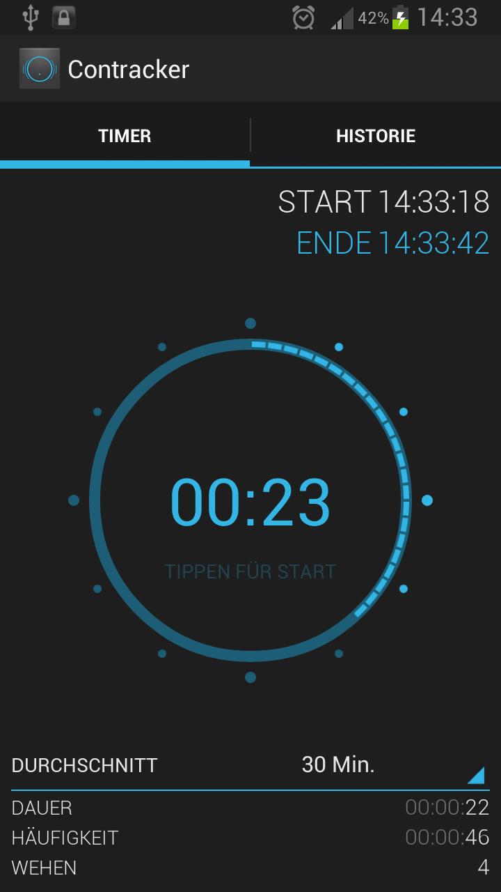 Android application Contracker screenshort