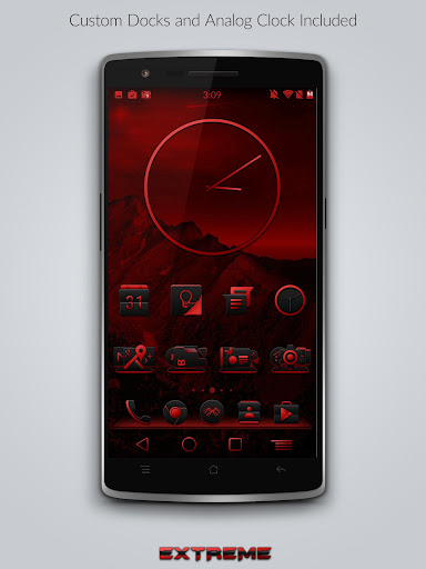 JB Extreme Launcher Theme Red