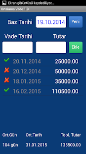 Ortalama Vade Screenshots 1