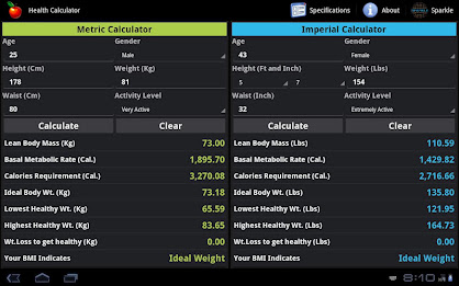 Health Calculator Tablet poster 4