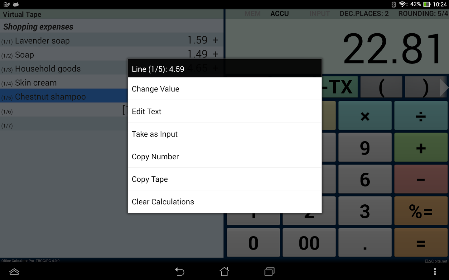 Office Calculator Pro - screenshot