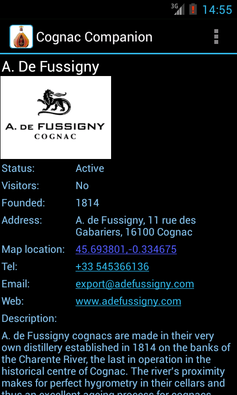 Cognac Companion Screen 3