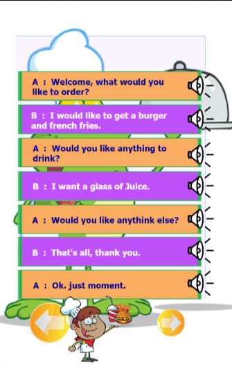 play role english conversation restaurant on Google spoken and  Food Android Play  Apps drink english