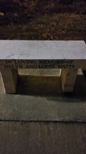 In loving memory of Helen and Louis Watts Bench
