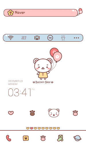 balloon bear dodol theme