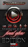 Poweramp skin widget Red Glow