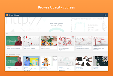 Udacity - Aprenda Programação - tela de miniaturas