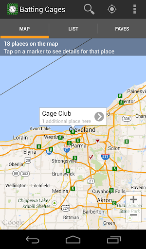 Batting Cages Locator