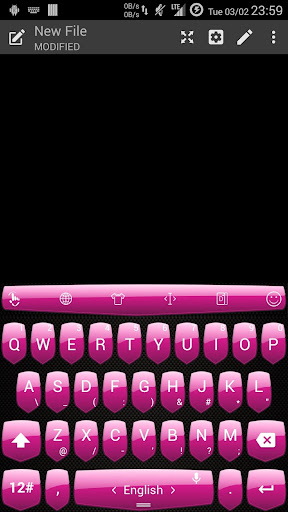 Theme TouchPal Shield - Pink