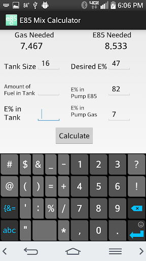 【免費工具App】E85 Mix Calculator-APP點子