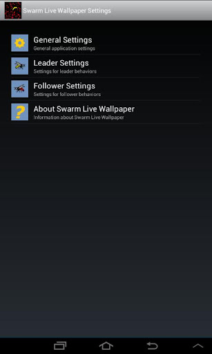 Swarmer Live Wallpaper