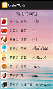 Free คำศัพท์ภาษาจีน Useful Words1 APK for Android