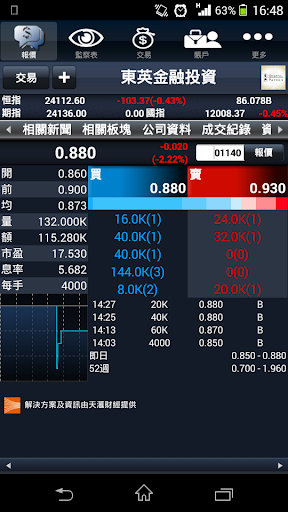 東英亞洲證券