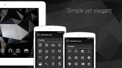 Minimalistic Icons | White poster 12