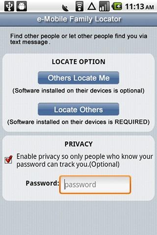 eMobile Family Locator 2(full) Screen 2