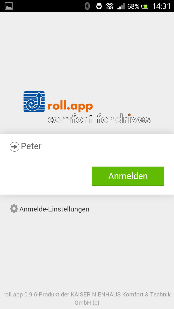 Android application roll.app screenshort