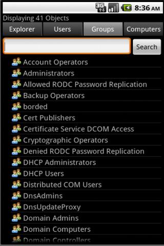    Free ActiveDir Manager- screenshot  