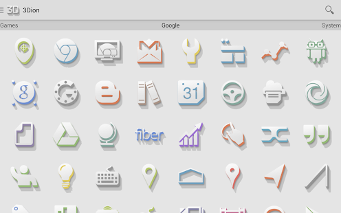 3Dion - Icon Pack - screenshot thumbnail