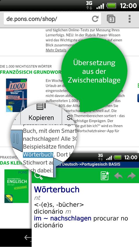 German&lt;&gt;Portuguese BASIC Screen 3