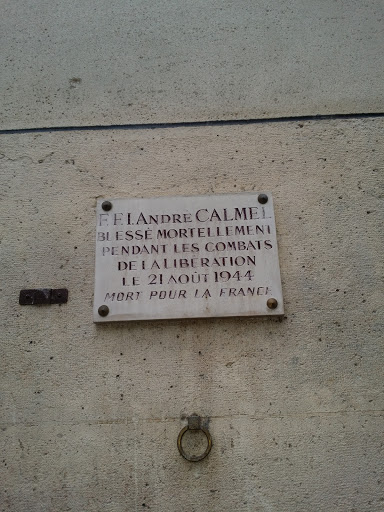 André Calmel Mort Pour La France